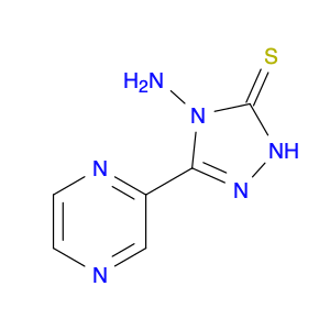 3H-1,2,4-Triazole-3-thione, 4-amino-2,4-dihydro-5-(2-pyrazinyl)-