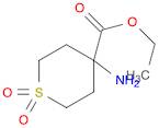 2H-Thiopyran-4-carboxylic acid, 4-aminotetrahydro-, ethyl ester, 1,1-dioxide