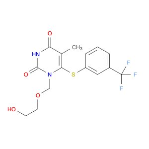 2,4(1H,3H)-Pyrimidinedione, 1-[(2-hydroxyethoxy)methyl]-5-methyl-6-[[3-(trifluoromethyl)phenyl]thi…