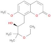 2H-1-Benzopyran-2-one, 8-(3-ethoxy-2-hydroxy-3-methylbutyl)-7-methoxy-, (S)- (9CI)