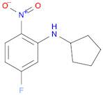 Benzenamine, N-cyclopentyl-5-fluoro-2-nitro-