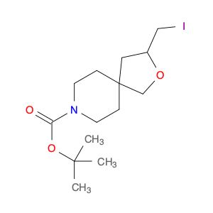 2-Oxa-8-azaspiro[4.5]decane-8-carboxylic acid, 3-(iodomethyl)-, 1,1-dimethylethyl ester