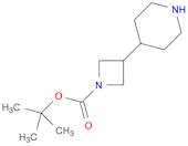 1-Azetidinecarboxylic acid, 3-(4-piperidinyl)-, 1,1-dimethylethyl ester