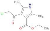 1H-Pyrrole-3-carboxylic acid, 4-(2-chloroacetyl)-2,5-dimethyl-, ethyl ester