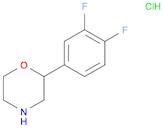 Morpholine, 2-(3,4-difluorophenyl)-, hydrochloride (1:1)