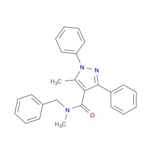 1H-Pyrazole-4-carboxamide, N,5-dimethyl-1,3-diphenyl-N-(phenylmethyl)-