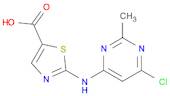 5-Thiazolecarboxylic acid, 2-[(6-chloro-2-methyl-4-pyrimidinyl)amino]-