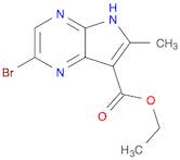 5H-Pyrrolo[2,3-b]pyrazine-7-carboxylic acid, 2-bromo-6-methyl-, ethyl ester