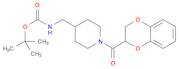 Carbamic acid, N-[[1-[(2,3-dihydro-1,4-benzodioxin-2-yl)carbonyl]-4-piperidinyl]methyl]-, 1,1-di...