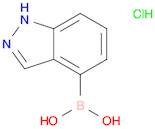 Boronic acid, B-1H-indazol-4-yl-, hydrochloride (1:1)