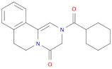 4H-Pyrazino[2,1-a]isoquinolin-4-one, 2-(cyclohexylcarbonyl)-2,3,6,7-tetrahydro-