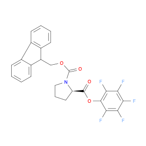 1,2-Pyrrolidinedicarboxylic acid, 1-(9H-fluoren-9-ylmethyl) 2-(pentafluorophenyl) ester, (R)- (9CI)