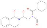 Cyclohexanecarboxamide, N-[2-(3,4-dihydro-1-oxo-2(1H)-isoquinolinyl)-2-oxoethyl]-N-formyl-