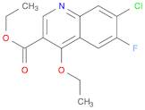 3-Quinolinecarboxylic acid, 7-chloro-4-ethoxy-6-fluoro-, ethyl ester