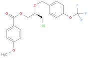 Benzoic acid, 4-methoxy-, (2R)-3-chloro-2-[[4-(trifluoromethoxy)phenyl]methoxy]propyl ester