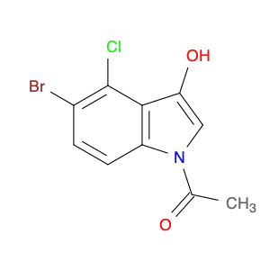 Ethanone, 1-(5-bromo-4-chloro-3-hydroxy-1H-indol-1-yl)-