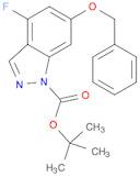 1H-Indazole-1-carboxylic acid, 4-fluoro-6-(phenylmethoxy)-, 1,1-dimethylethyl ester