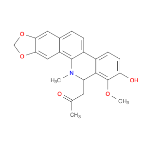 2-Propanone, 1-(12,13-dihydro-2-hydroxy-1-methoxy-12-methyl[1,3]benzodioxolo[5,6-c]phenanthridin...