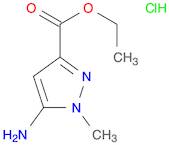 1H-Pyrazole-3-carboxylic acid, 5-amino-1-methyl-, ethyl ester, hydrochloride (1:1)