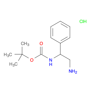 Carbamic acid, N-(2-amino-1-phenylethyl)-, 1,1-dimethylethyl ester, hydrochloride (1:1)