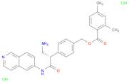 Benzoic acid, 2,4-dimethyl-, [4-[(1S)-1-(aminomethyl)-2-(6-isoquinolinylamino)-2-oxoethyl]phenyl]m…