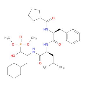 L-Leucinamide, N-(cyclopentylcarbonyl)-L-phenylalanyl-N-[1-(cyclohexylmethyl)-2-(dimethoxyphosphin…