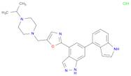 1H-Indazole, 6-(1H-indol-4-yl)-4-[5-[[4-(1-methylethyl)-1-piperazinyl]methyl]-2-oxazolyl]-, hydroc…