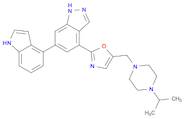 1H-Indazole, 6-(1H-indol-4-yl)-4-[5-[[4-(1-methylethyl)-1-piperazinyl]methyl]-2-oxazolyl]-