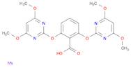 Benzoic acid, 2,6-bis[(4,6-dimethoxy-2-pyrimidinyl)oxy]-, sodium salt (1:1)