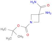 1-Azetidinecarboxylic acid, 3-amino-3-(aminocarbonyl)-, 1,1-dimethylethyl ester