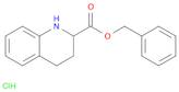 2-Quinolinecarboxylic acid, 1,2,3,4-tetrahydro-, phenylmethyl ester, hydrochloride (1:1)