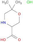 3-Morpholinecarboxylic acid, 6,6-dimethyl-, hydrochloride (1:1)