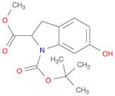 1H-Indole-1,2-dicarboxylic acid, 2,3-dihydro-6-hydroxy-, 1-(1,1-dimethylethyl) 2-methyl ester