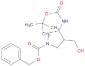 1-Pyrrolidinecarboxylic acid, 3-[[(1,1-dimethylethoxy)carbonyl]amino]-4-(hydroxymethyl)-, phenylme…