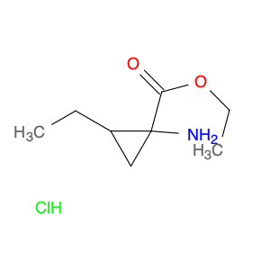 Cyclopropanecarboxylic acid, 1-amino-2-ethyl-, ethyl ester, hydrochloride (1:1)