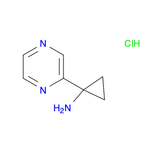 Cyclopropanamine, 1-(2-pyrazinyl)-, hydrochloride (1:1)