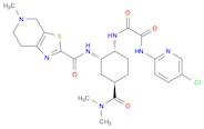 Ethanediamide, N1-(5-chloro-2-pyridinyl)-N2-[(1R,2S,4R)-4-[(dimethylamino)carbonyl]-2-[[(4,5,6,7...