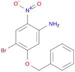 Benzenamine, 4-bromo-2-nitro-5-(phenylmethoxy)-