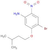 Benzenamine, 4-bromo-5-(3-methylbutoxy)-2-nitro-