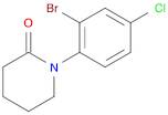 2-Piperidinone, 1-(2-bromo-4-chlorophenyl)-