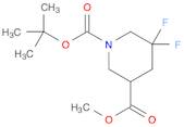 1,3-Piperidinedicarboxylic acid, 5,5-difluoro-, 1-(1,1-dimethylethyl) 3-methyl ester