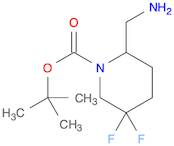 1-Piperidinecarboxylic acid, 2-(aminomethyl)-5,5-difluoro-, 1,1-dimethylethyl ester