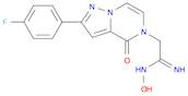 Pyrazolo[1,5-a]pyrazine-5(4H)-ethanimidamide, 2-(4-fluorophenyl)-N-hydroxy-4-oxo-