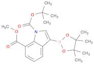 1H-Indole-1,7-dicarboxylic acid, 3-(4,4,5,5-tetramethyl-1,3,2-dioxaborolan-2-yl)-, 1-(1,1-dimethyl…