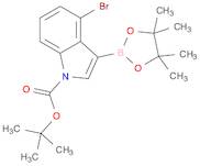 1H-Indole-1-carboxylic acid, 4-bromo-3-(4,4,5,5-tetramethyl-1,3,2-dioxaborolan-2-yl)-, 1,1-dimet...