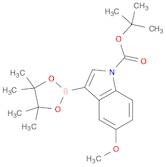 1H-Indole-1-carboxylic acid, 5-methoxy-3-(4,4,5,5-tetramethyl-1,3,2-dioxaborolan-2-yl)-, 1,1-dimet…