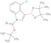 1H-Indole-1-carboxylic acid, 4-chloro-3-(4,4,5,5-tetramethyl-1,3,2-dioxaborolan-2-yl)-, 1,1-dime...