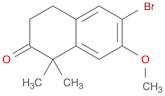 2(1H)-Naphthalenone, 6-bromo-3,4-dihydro-7-methoxy-1,1-dimethyl-