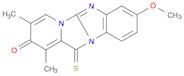 Pyrido[1',2':3,4]imidazo[1,2-a]benzimidazol-2(12H)-one, 8-methoxy-1,3-dimethyl-12-thioxo-