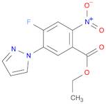 Benzoic acid, 4-fluoro-2-nitro-5-(1H-pyrazol-1-yl)-, ethyl ester